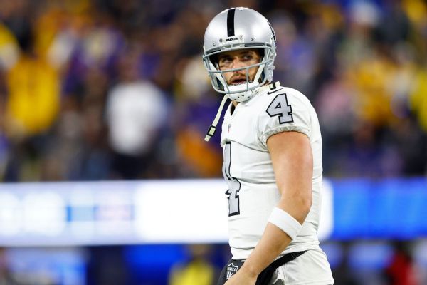 Source: Benched Carr to step away from Raiders