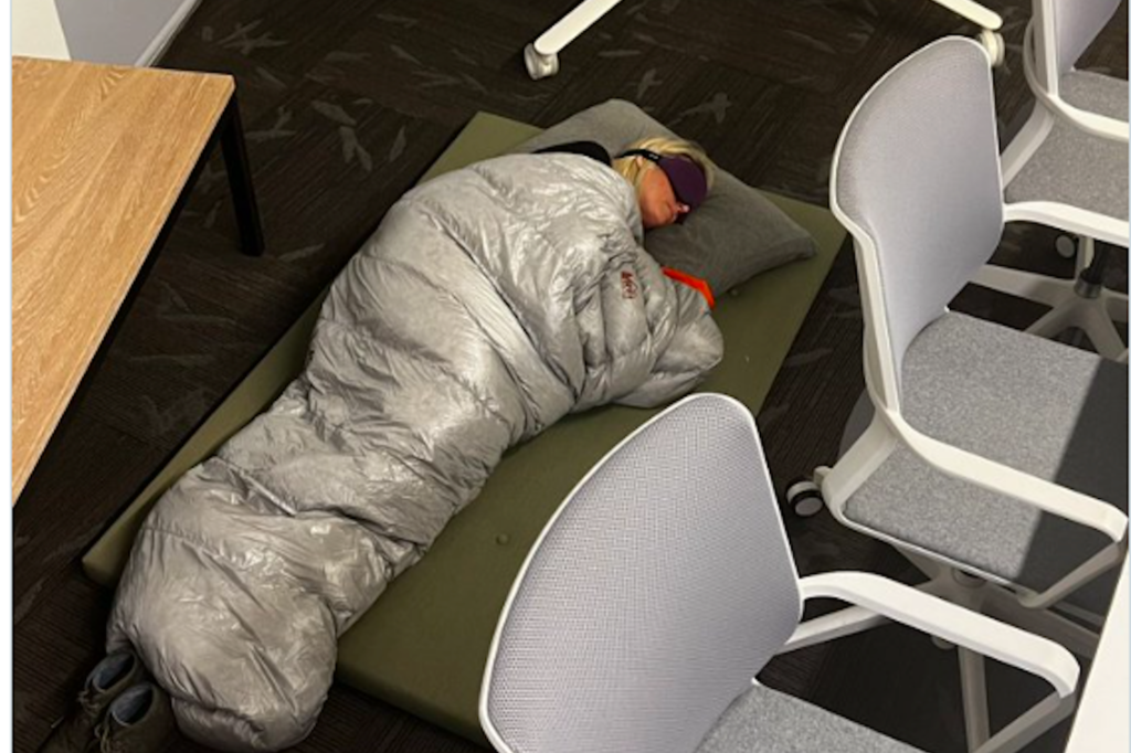 The Woman Photographed In a Sleeping Bag at Twitter HQ Is Now One of the Company’s Most ‘Influential Leaders.’