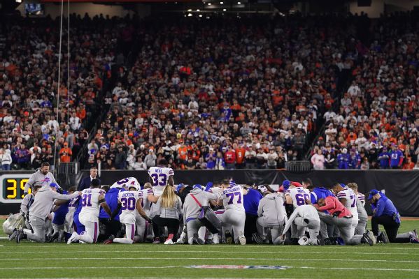 Bills-Bengals contest will not resume, NFL says