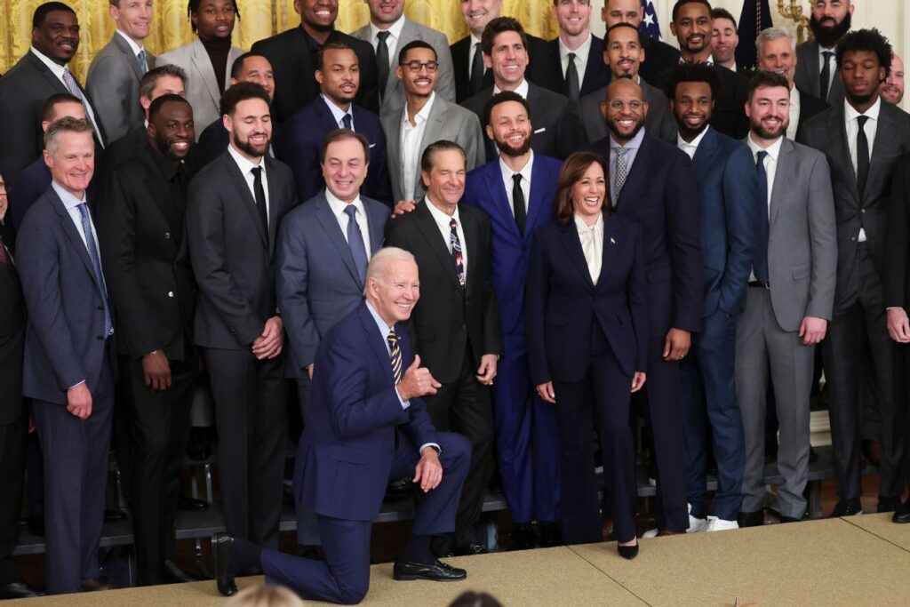 Warriors praised for ‘grit’ during White House visit