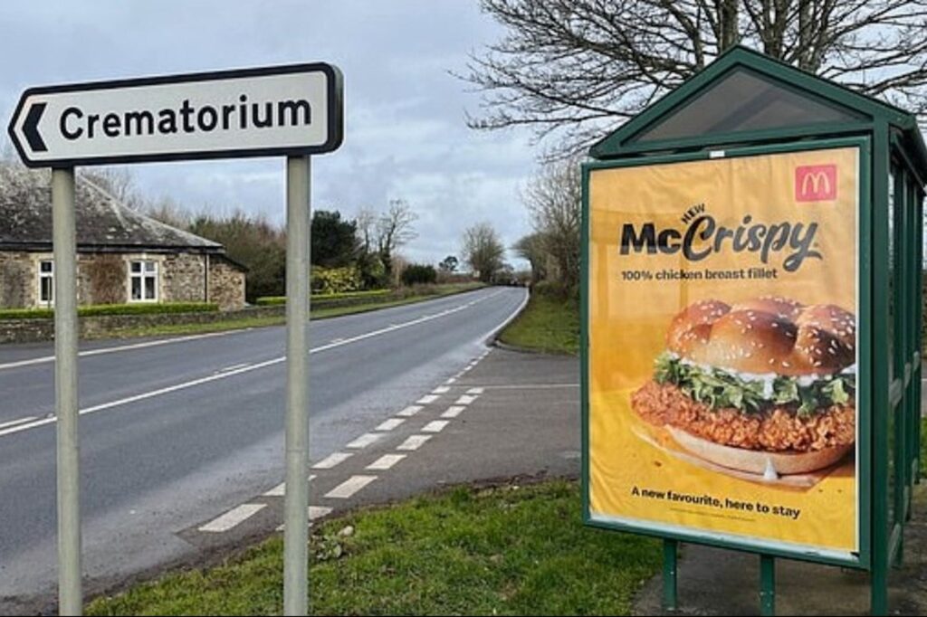 ‘Funny In a Twisted Way’: McDonald’s Removes ‘Offensive’ Ad Placed Next To Crematorium