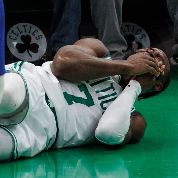 Celts’ win over Sixers soured by injury to Brown