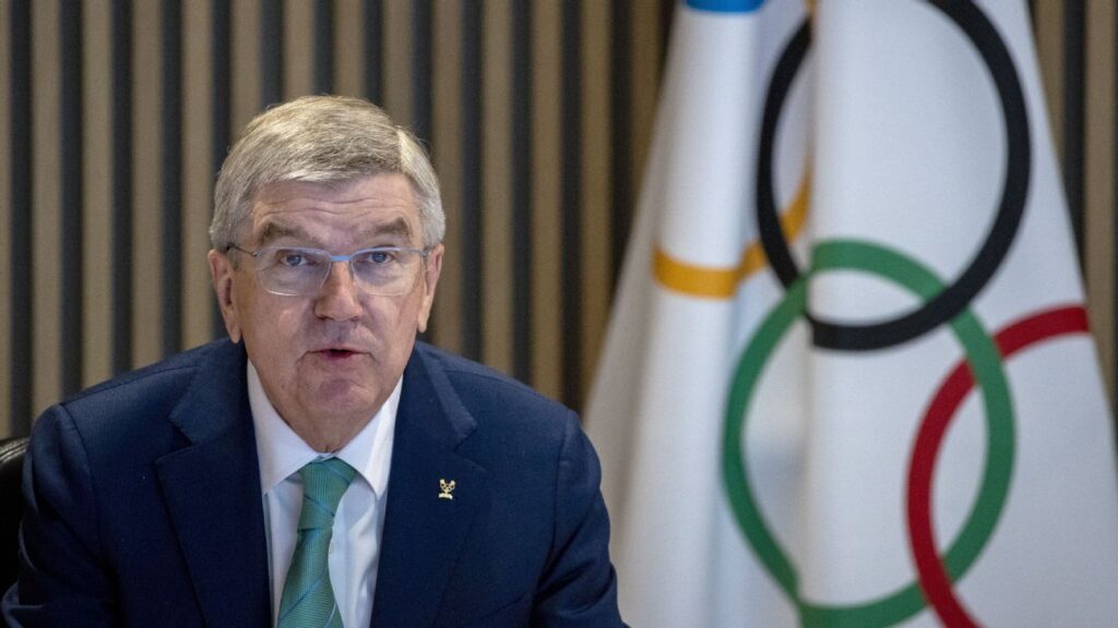 Bach, citing ‘history,’ backs IOC stance on Russia