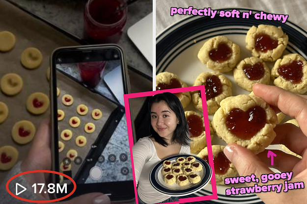 These Viral Valentines-Inspired Thumbprint Cookies Are All Over TikTok, So I Tried Them And They’ve Definitely Captured My Heart