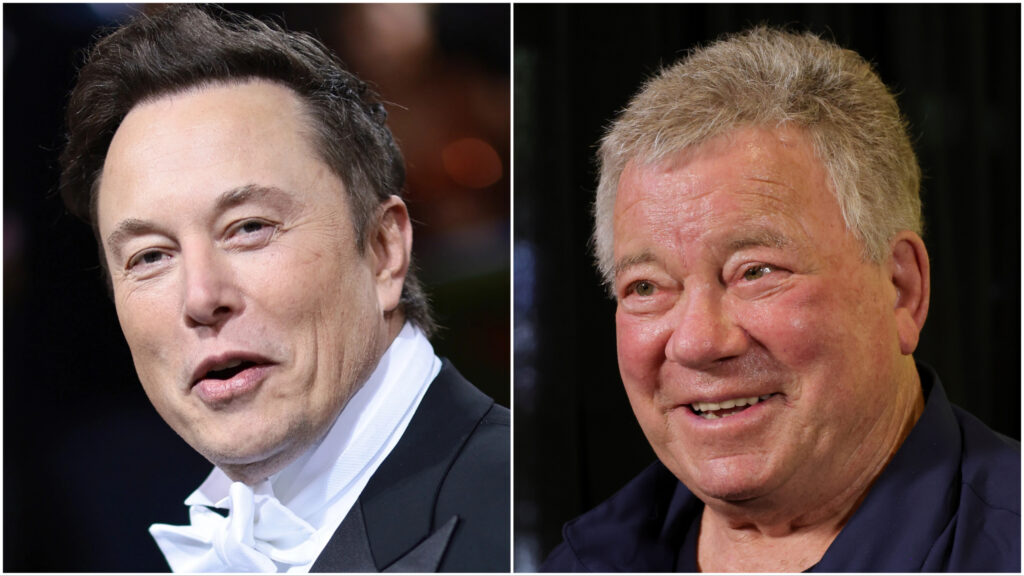 Elon Musk Tells William Shatner Subscription-Only Twitter Blue Check-Marks Are ‘About Treating Everyone Equally’