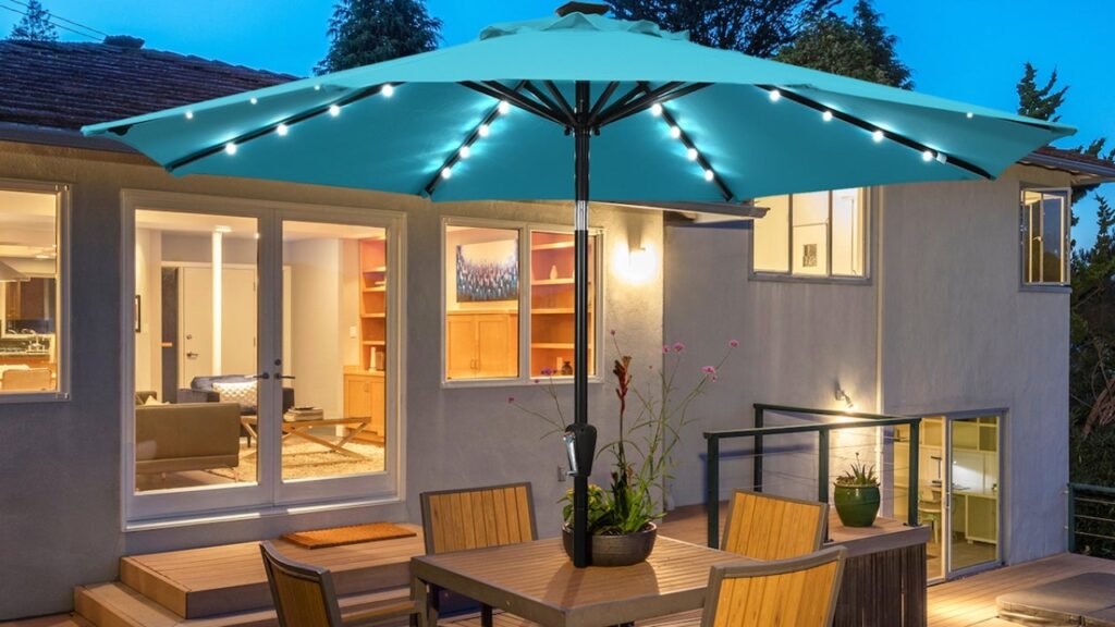 The Best Patio Umbrellas With Lights to Brighten Up Your Backyard This Spring