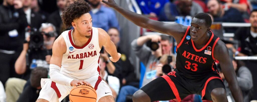 Follow live: No. 1 seed Alabama faces San Diego State