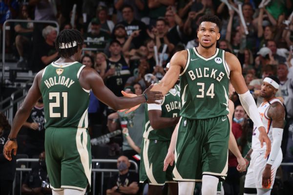 Giannis, Holiday out for Bucks against Magic