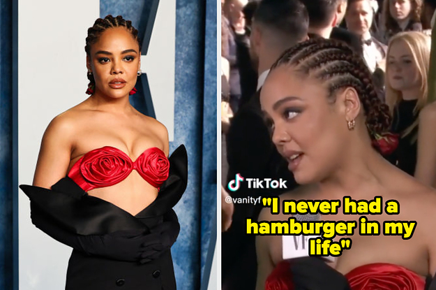 Tessa Thompson Revealed That She Has Never Had A Hamburger In Her Life At Last Night’s Vanity Fair Oscar Party, And I Was Truly, Truly, Truly Shocked By That