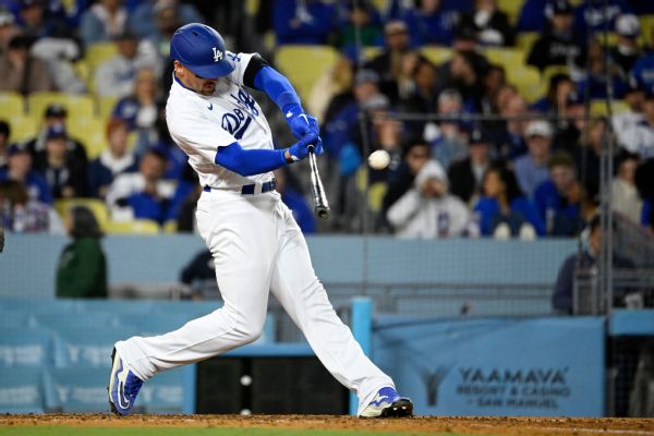 Thompson has 3 HRs, 8 RBIs in Dodgers’ win