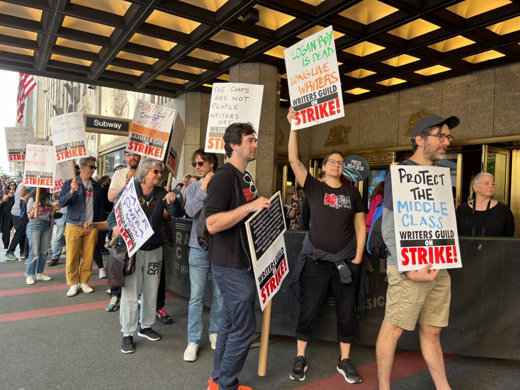 ‘NBC Has a Heart That’s Cold’: Upfronts Week Kicks Off With Pickets Circling NBCU’s Radio City Music Hall Presentation