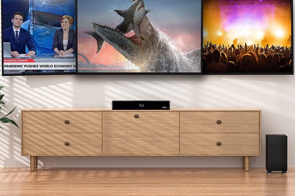 This $50 Soundbar and Subwoofer Set Is An Instant Upgrade for Your TV Setup