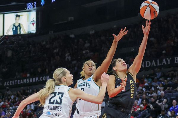 Aces blow out Liberty in superteams’ first clash