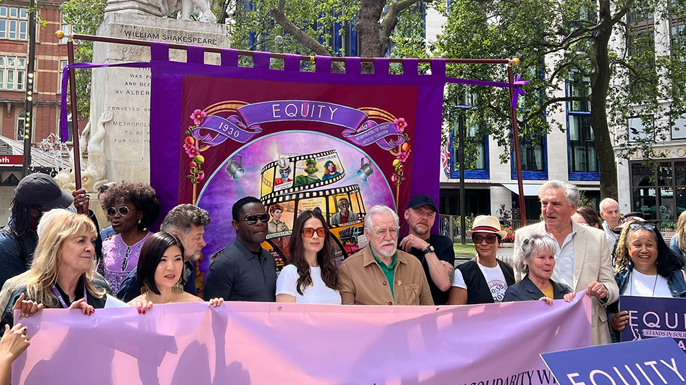 Brian Cox Says ‘We Have to Stop’ AI at Equity Rally in Support of SAG-AFTRA: ‘No One Is Exempt From This’