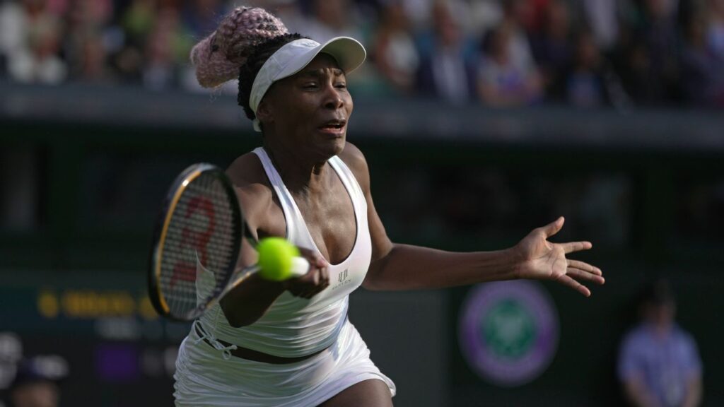 Venus returns after fall but loses at Wimbledon