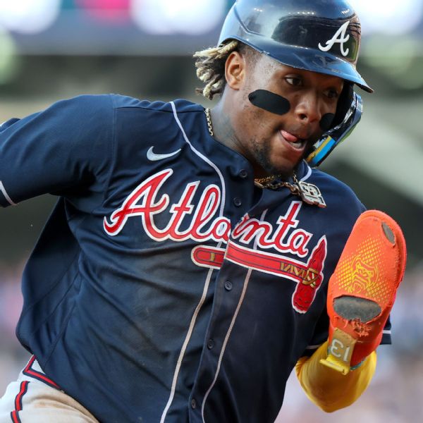 Acuna makes history with 20 HR, 40 SB, 50 RBI