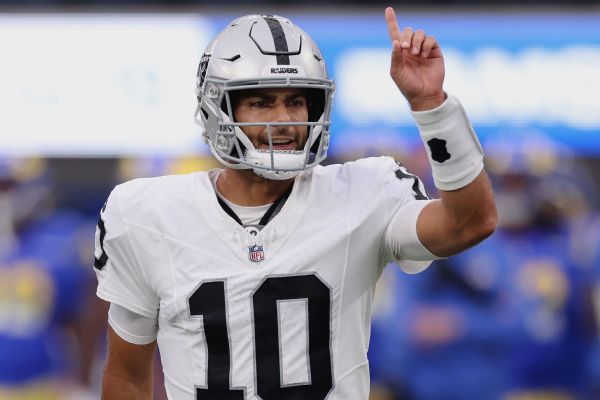 Raiders QB Garoppolo ‘good to go’ vs. Lions