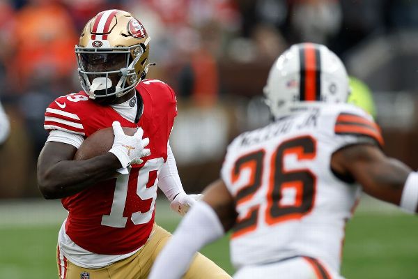 49ers rule out WR Samuel (shoulder) vs. Browns