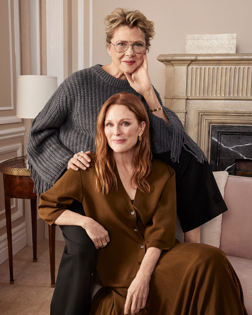 Julianne Moore and Annette Bening Reunite to Discuss ‘Nyad’ Training, ‘May December’ Danger and Filming Great Movies in 23 Days