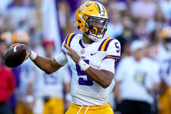 LSU’s Daniels, NC State’s Wilson top CFB awards