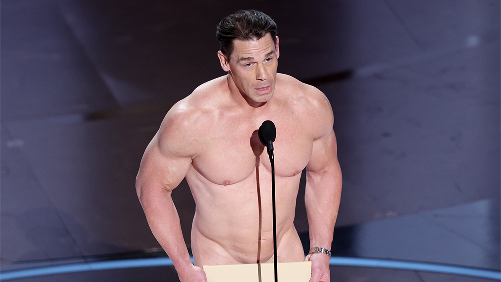 John Cena Goes Nude on the Oscars Stage in Nod to Infamous Academy Award Streaker, Quips: ‘The Male Body Is Not a Joke!’