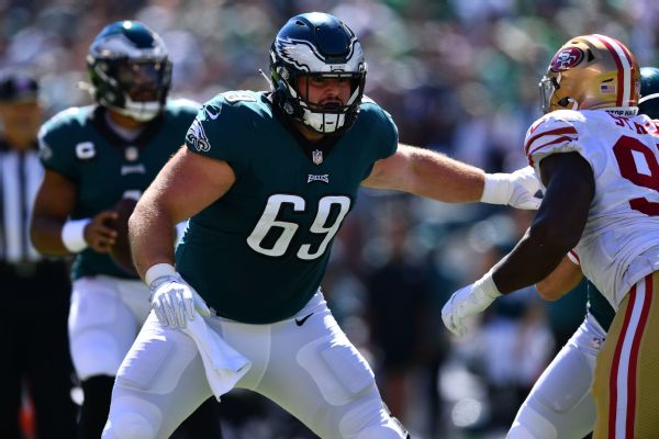 Sources: Eagles OG Dickerson gets record deal