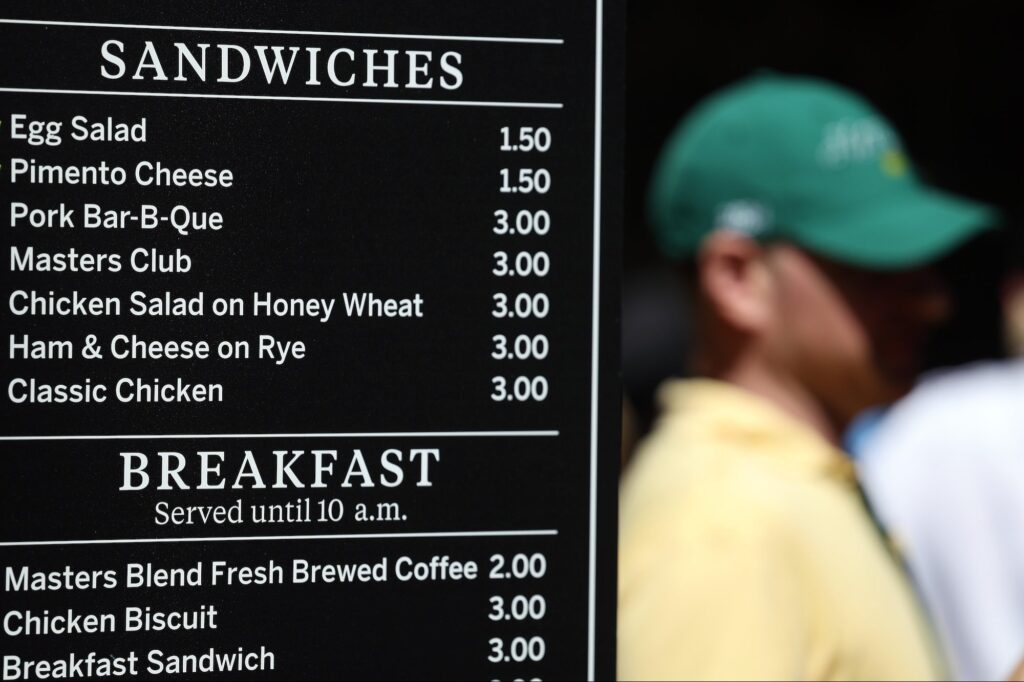 This Fan-Favorite Masters 2024 Item Is Still $1.50 as Tournament Menu Appears Unscathed by Inflation