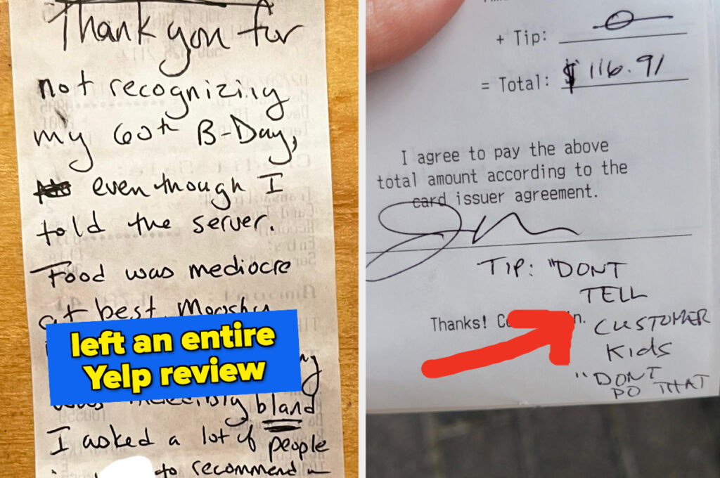 23 Absolutely Wretched Restaurant-Goers Who Couldn’t Just Write “$0” In A Tip Line And Call It A Day