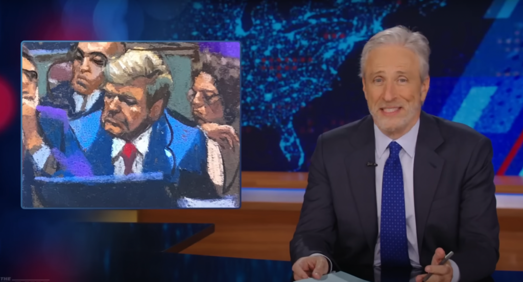 Jon Stewart Slams Media’s Trump Trial Coverage for Reporting ‘Mundane Bulls—‘ as ‘Earth-Shattering’ News: ‘What the F— Are We Doing?’