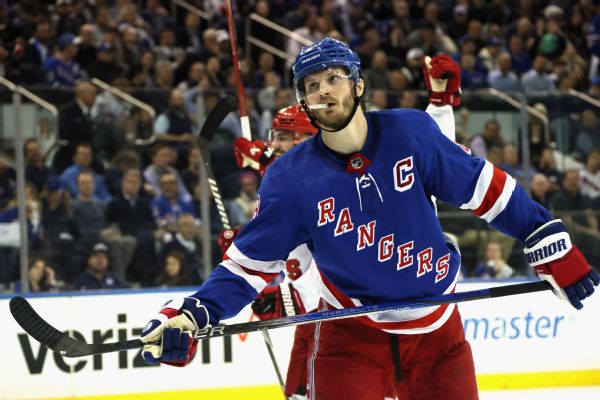 Rangers’ Trouba fined, not suspended, for elbow