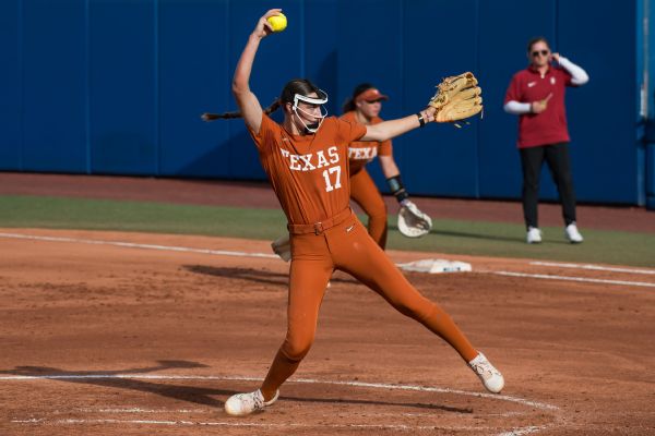 No. 1 Texas opens WCWS with one-hitter win