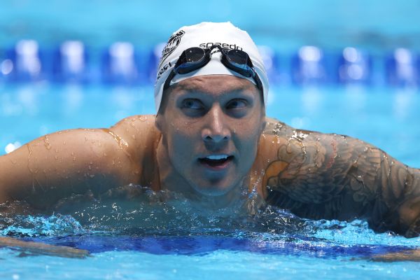 Dressel, Manuel settle for relay spots in 100 free