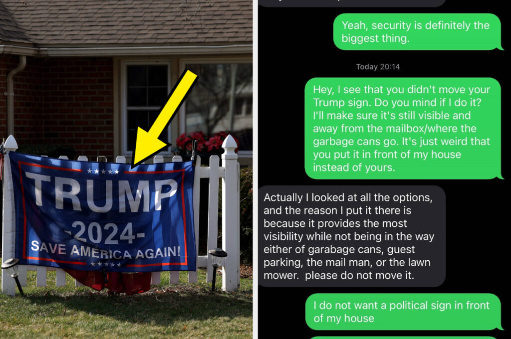 This Person’s Landlord Put A Trump Sign In Front Of Their Unit And Won’t Take It Down